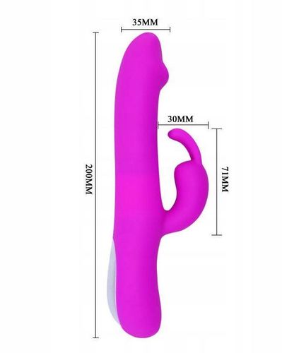 wibrator króliczek ruch posuwisty 2x7 trybów 20cm na Arena.pl