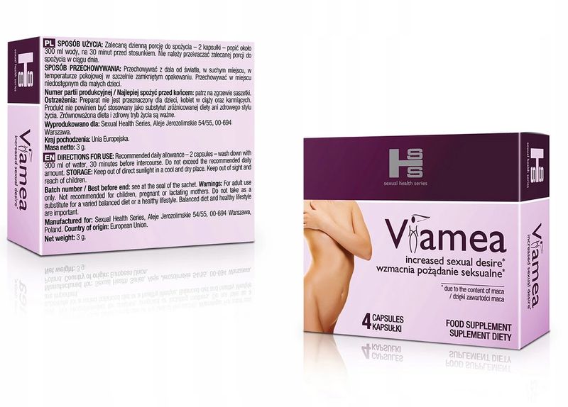 4x VIAMEA WIĘKSZE LIBIDO LEPSZY ORGAZM DLA KOBIET zdjęcie 2