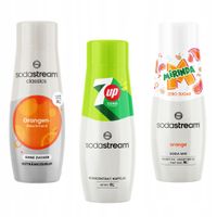 2X Syropy do Saturatora Sodastream Orange Zero + PepsiMax + 7up Free Bez Cu