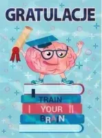 Karnet B6 Gratulacje Mózg