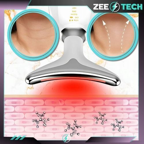 MASAŻER LIFTINGUJĄCY DO TWARZY SZYI SONICZNY DO UJĘDRNIANIA WIBRACYJNY EMS na Arena.pl