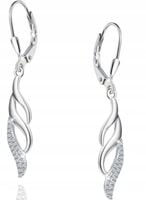 Długie srebrne kolczyki wiszące stal chirurgiczna 316l szlachetna