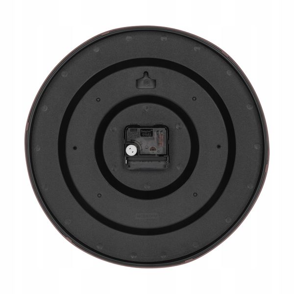 Zegar ścienny 30cm ciemny brąz PŁYNNA praca WSKAZÓWEK zdjęcie 4