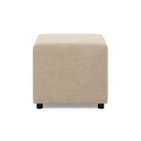 Pufa do siedzenia, BLOM, sztruks, 51x51x40 cm, beżowy | TYLETEGOTU