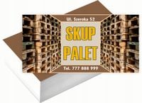 Wizytówki firmowe 200 szt RÓŻNE WZORY do wyboru SKUP PALET