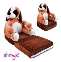 FOTEL DLA DZIECI ROZKŁADANY FOTELIK PLUSZOWY PUFA PRODUKT POLSKI