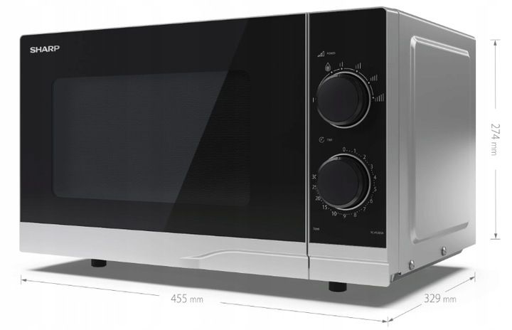 Kuchenka mikrofalowa Sharp YC-PS201AE-S 20l 700W zdjęcie 6