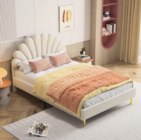 Łóżko tapicerowane łóżko podwójne 140x200cm aksamitna rama łóżka