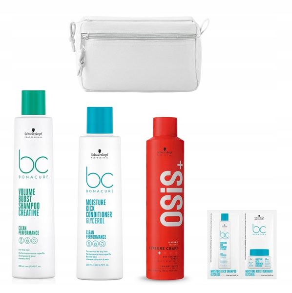 Schwarzkopf BC zestaw OSiS objętość włosy długie i suche kosmetyczka Gratis zdjęcie 1