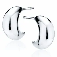 ELEGANCKIE RODOWANE SREBRNE KOLCZYKI WKRĘTKI OTWARTE KOŁA KÓŁKA PÓŁKSIĘŻYCE