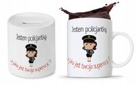 Zestaw Dla Policjanta Prezent Kubek + Skarbonka Z Nadrukiem Ze Zdjęciem