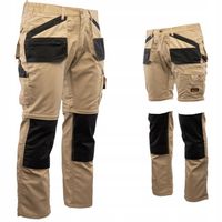 Spodnie robocze męskie monterskie bojówki OCHRONNE MOCNE SPODENKI bhp r.52