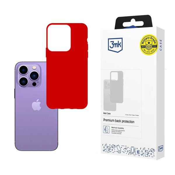 Matowe etui na Apple iPhone 14 Pro Max - 3mk Matt Case straw zdjęcie 1