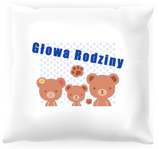 Poduszka Głowa rodziny zdjęcie 1