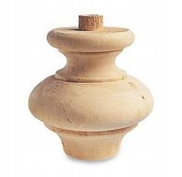 Noga meblowa toczona z olchy ∅ 112 mm, wysokość 120 mm - WY01046