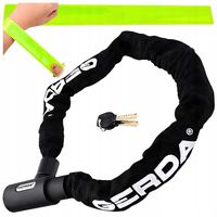 ZABEZPIECZENIE ROWEROWE ŁAŃCUCH ZAPIĘCIE ROWERU GERDA CONTRA 900/6V GRATIS