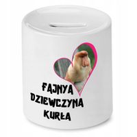 Skarbonka Dla Dziewczyny Fajna Dziewczyna Kurła Z Nadrukiem Ze Zdjęciem