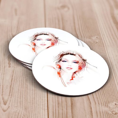 Okrągła podkładka pod kubek z MDF-u z Twoim nadrukiem na Arena.pl