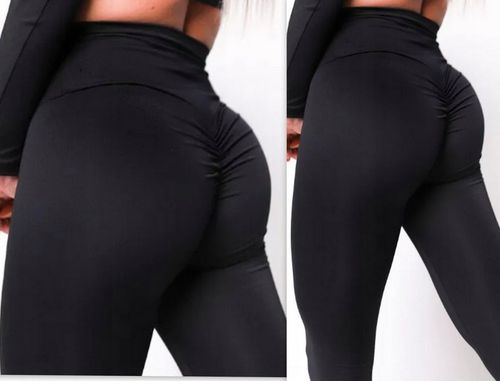 LEGGINSY DAMSKIE PUSH UP MARSZCZENIE CZARNE S/M na Arena.pl
