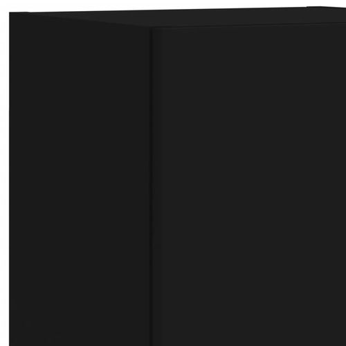 Szafka TV, z LED, czarna, 30,5x30x102 cm na Arena.pl