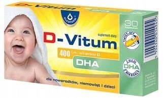 D-Vitum 400 j.m. witamina D DHA, kapsułki, 30 szt. zdjęcie 1