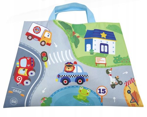 Pluszowe AUTKA miękkie z napędem 4 auta MATA PODKŁADKA ulice TORBA na Arena.pl