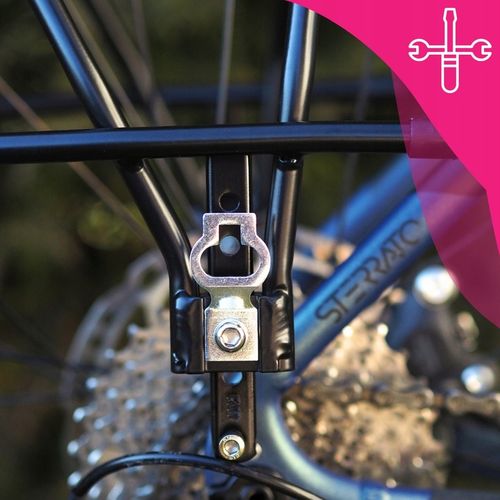 BAGAŻNIK ROWEROWY POD SAKWY TORBY VELOXO CZARNY ALU POD TARCZĘ 24-29 na Arena.pl