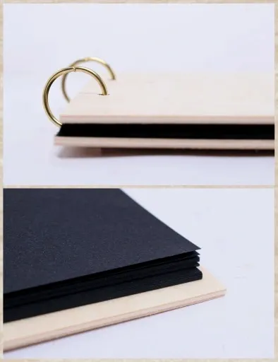 Piękny prezent na dzień babci i dziadka drewniany album wzory nadruk A4 zdjęcie 5