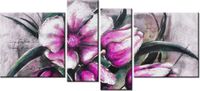 120CM 55 OBRAZ 4 ELEM KOMPOZYCJA TULIPANÓW ŚCIENNY