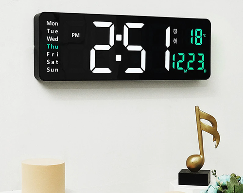 DS8082 / Ścienny zegrar cyfrowy na pilot Led duży ekran na Arena.pl