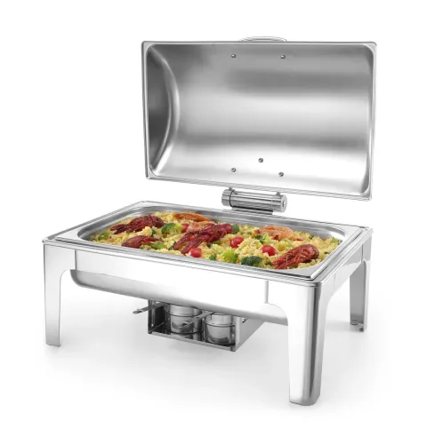 Podgrzewacz do potraw na pastę świeczki stal polerowana GN 1/1 na Arena.pl