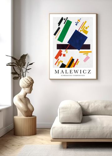 Plakat malewicz abstrakcja obraz 50x70 cm na Arena.pl