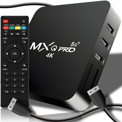SMART TV BOX 8GB MXQ PRO 4K DEKODER Android 11.1 WIFI MULTIMEDIA + na Arena.pl