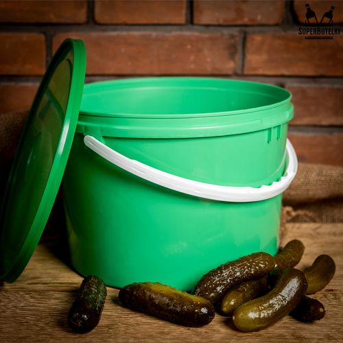 Wiaderko 10 L - pojemnik plastikowy na żywność z wieczkiem na Arena.pl