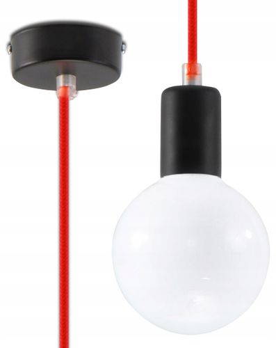Lampa Wisząca EDISON Czerwona na Arena.pl