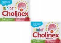 Cholinex Junior Pastylki Do Ssania Na Gardło 16 Sztuk
