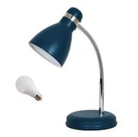 LED LAMPA BIURKOWA SIMON E27 31CM NIEBIESKA REGULOWANA