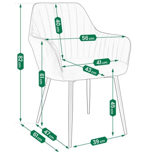 krzesło cora czarne na Arena.pl