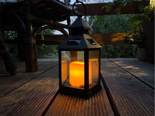 Lampion do Stroika na Grób ZNICZ SOLARNY lampa latarenka LED SOLAR Cmentarz na Arena.pl