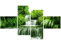 140CM 70 OBRAZ WODOSPAD LESIE DESZCZOWYM ŚCIENNY