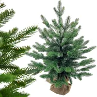 Choinka sztuczna mała 50cm dekoracyjna drzewko ozdobne na biurko stół — Zielony