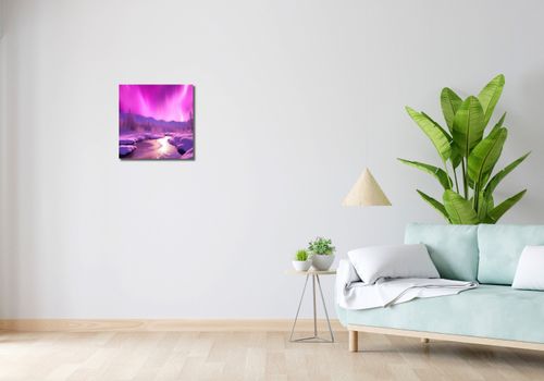 Obraz 40x40cm Aurora Nad Niebiem na Arena.pl