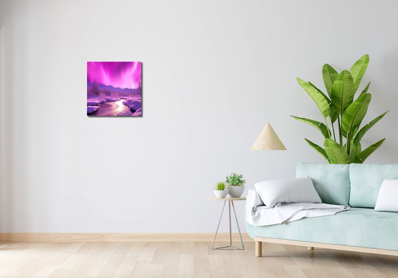 Obraz 40x40cm Aurora Nad Niebiem zdjęcie 2