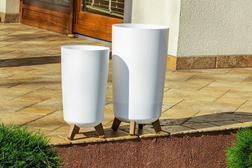 DONICA DONICZKA WYSOKA KWIETNIK STOJĄCY NA NÓŻKACH DO DOMU OGRODOWA BIAŁA na Arena.pl