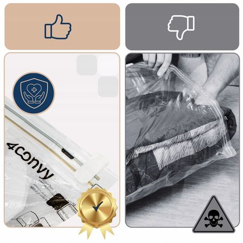 4CONVY Worki próżniowe ubrania pościel odzież 10x BASIC bezpieczne zestaw na Arena.pl