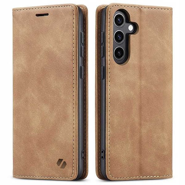 Spacecase Wallet Galaxy S25 Light Brown zdjęcie 5