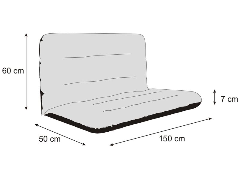 Poduszka ANIA na Huśtawkę, Ławkę Ogrodową 150cm, WODOODPORNA poducha zdjęcie 3
