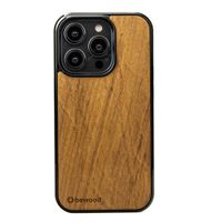 drewniane etui bewood do iphone 15 pro imbuia