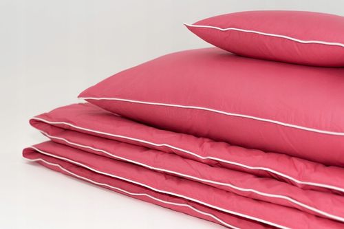 Poduszka Pierze 70x80 cm puch i pierze RÓŻOWA, producent na Arena.pl