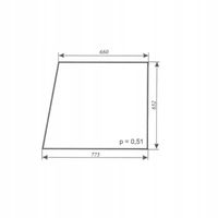 szyba drzwi prawe stałe ciągnika URSUS C-360 kabina Wrocław